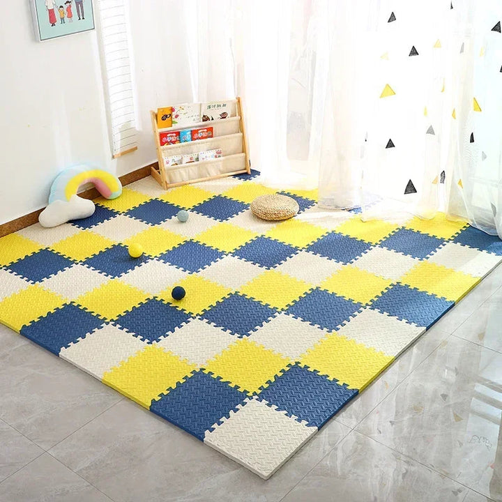 Baby Play Mat, Thick Cushioned Foam Puzzle Floor Mat with Colorful Sensory Patterns 8