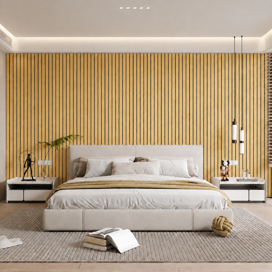Self-Adhesive Peel and Stick 3D Slat Wall Panel Rolls 34