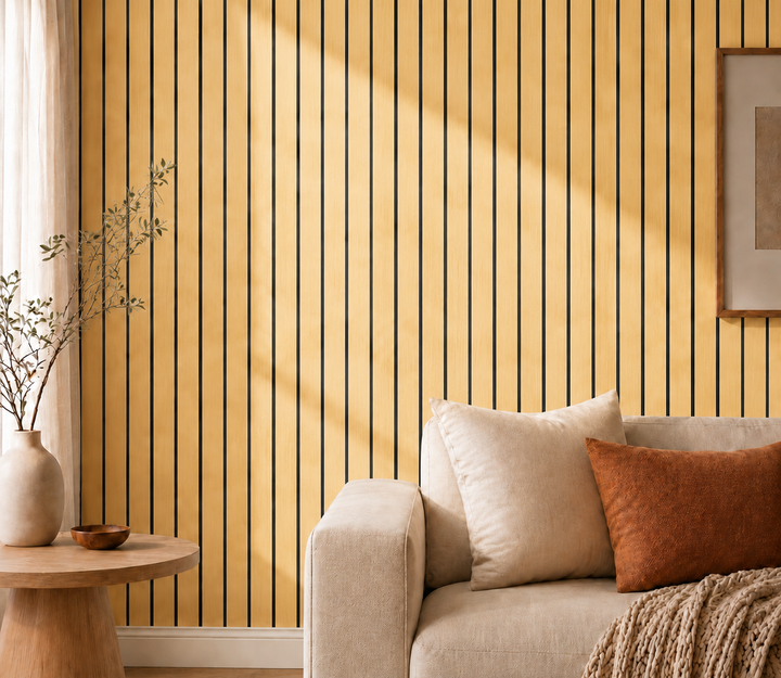 Self-Adhesive Peel and Stick 3D Slat Wall Panel Rolls 36
