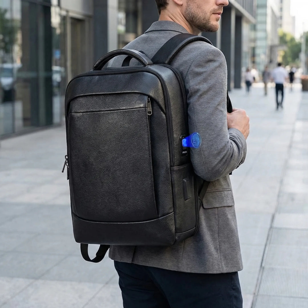 Large Capacity Fingerprint Lock Business Backpack - Securvex