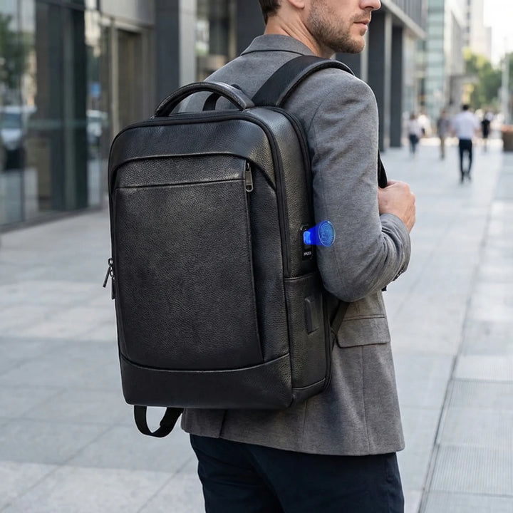 Large Capacity Fingerprint Lock Business Backpack - Securvex