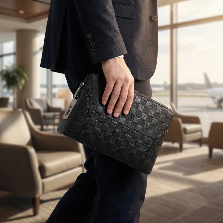 Fingerprint-Lock Anti-Theft Clutch Bag - Vaultex