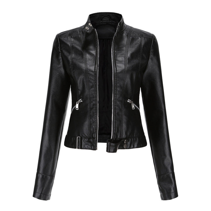 Classic Women's Leather Jacket with Timeless Style 2