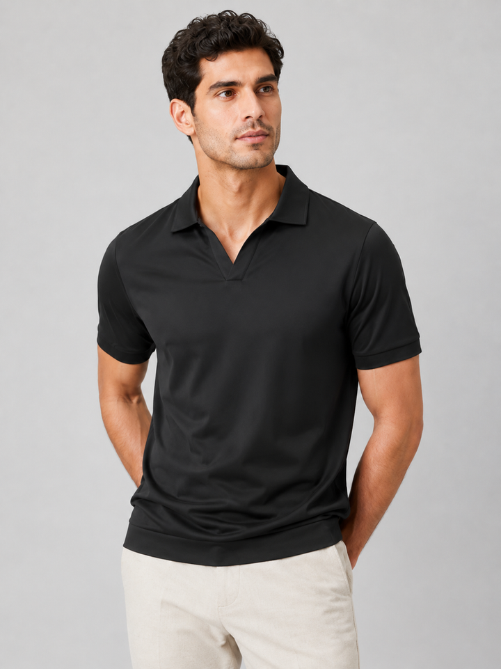 Men's Silky Touch Polo Shirt - Breathable Soft Solid Summer Top 6