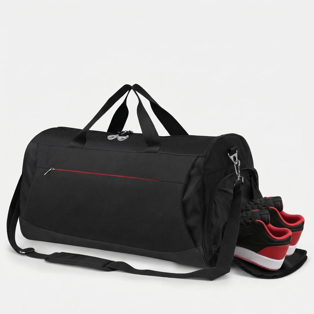 Black Sports Duffel Bag - Volara