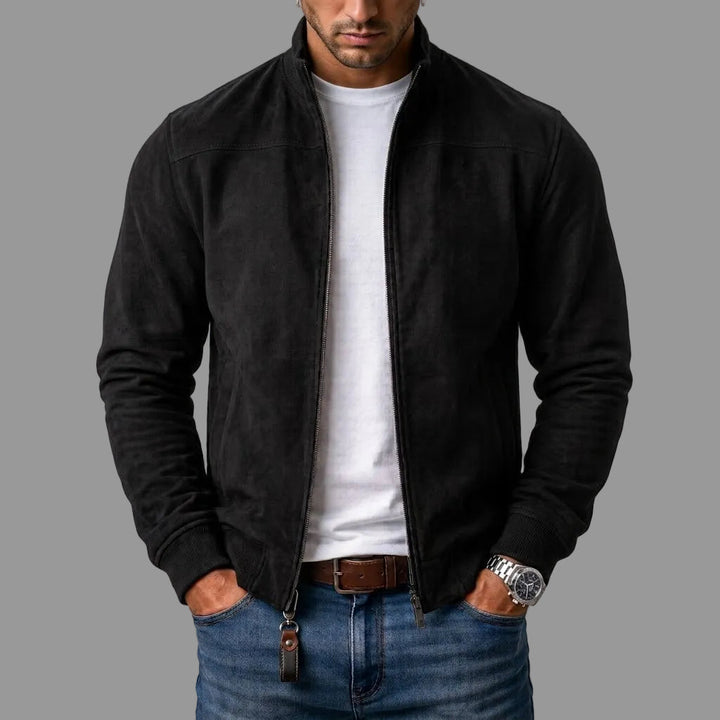 Suede Bomber Jacket for Men 1