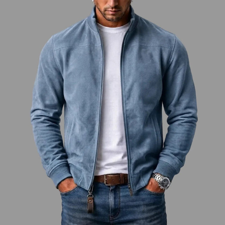 Suede Bomber Jacket for Men 4