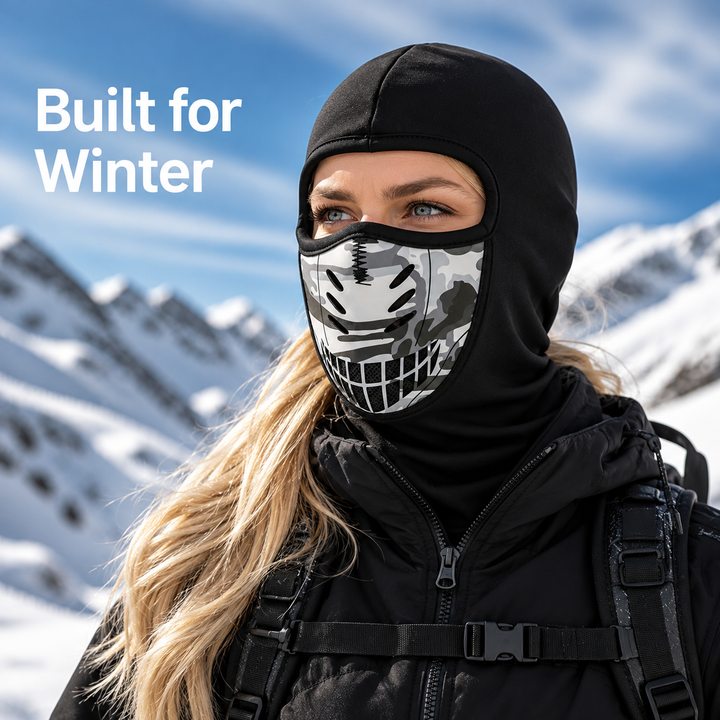 Windproof Cold-Weather Face Mask with Full Face and Neck Coverage 1