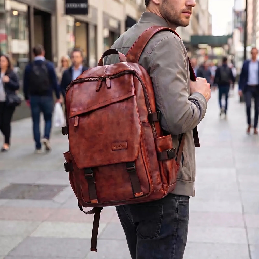 Burnished Vintage Backpack - Journiq