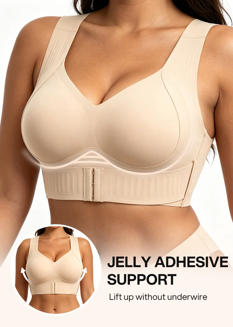 Wireless Seamless Support Bra with Wide Straps and Breathable Stretch Fabric 4