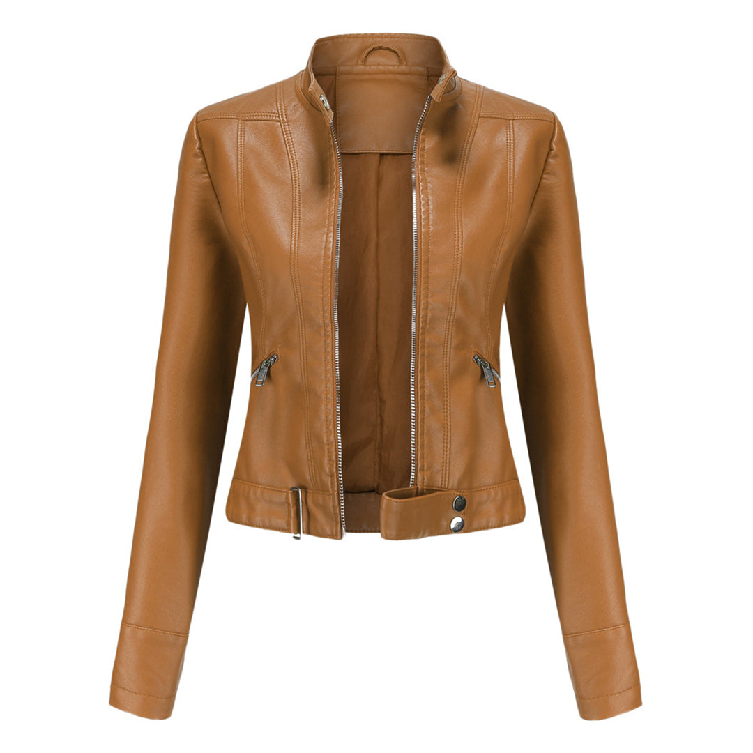 Classic Women's Leather Jacket with Timeless Style 5