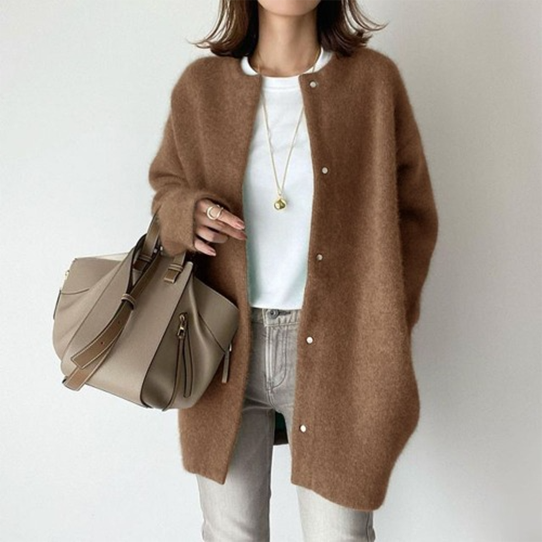 Women's Soft Cashmere Cardigan, Lightweight, Warm and Elegant 5