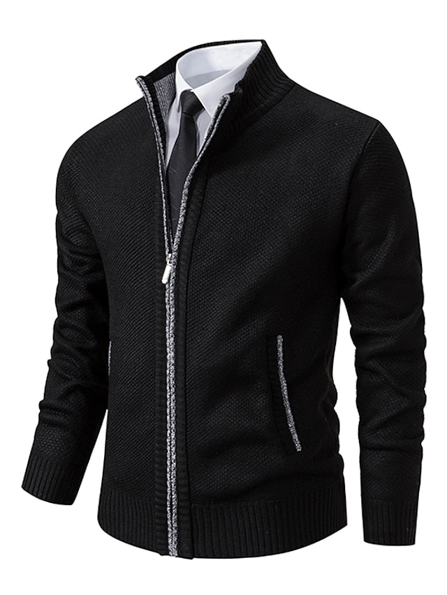 Men's Zip-Up Cardigan | Warm & Comfortable Regular Fit 2
