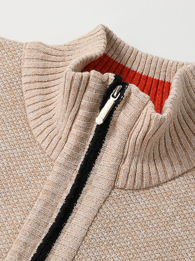 Men's Zip-Up Cardigan | Warm & Comfortable Regular Fit 9