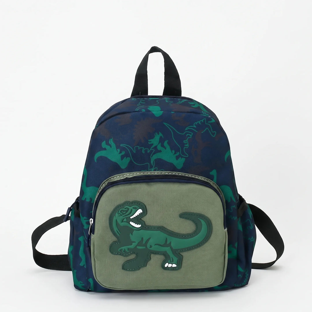 Cartoon Dinosaur Print Kids Backpack - Dinoro