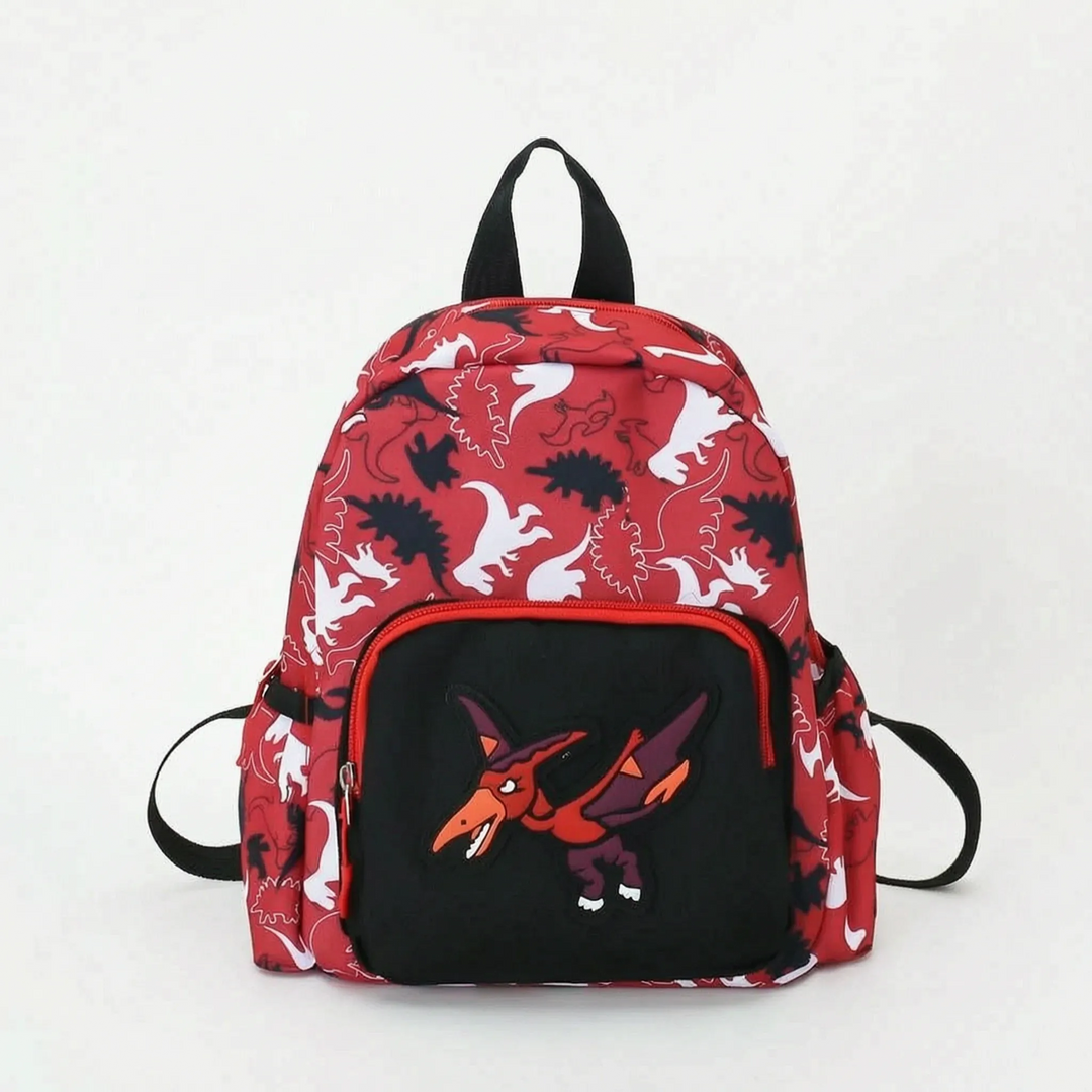 Cartoon Dinosaur Print Kids Backpack - Dinoro