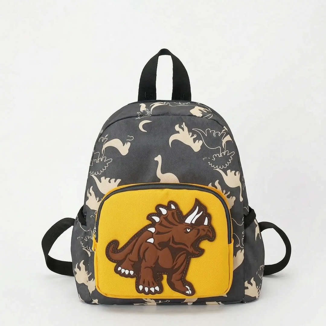 Cartoon Dinosaur Print Kids Backpack - Dinoro