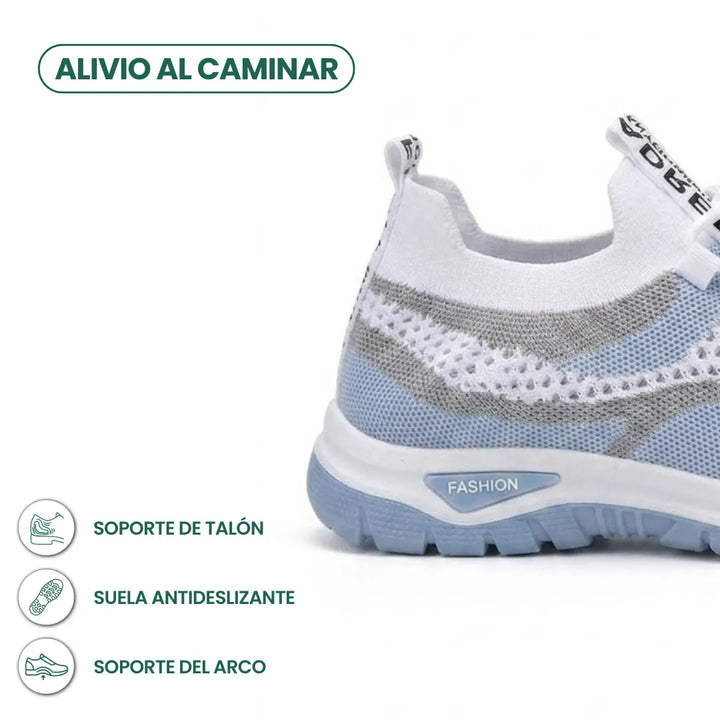 Women's Comfortable Casual Sneakers - Breathable Mesh, Wide Fit 4