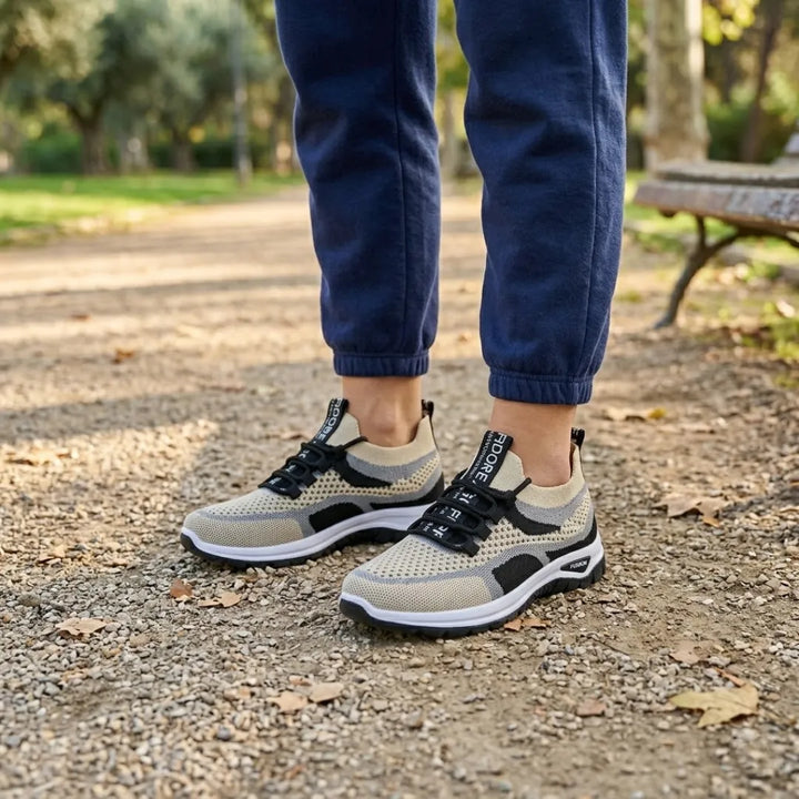 Women's Comfortable Casual Sneakers - Breathable Mesh, Wide Fit 38