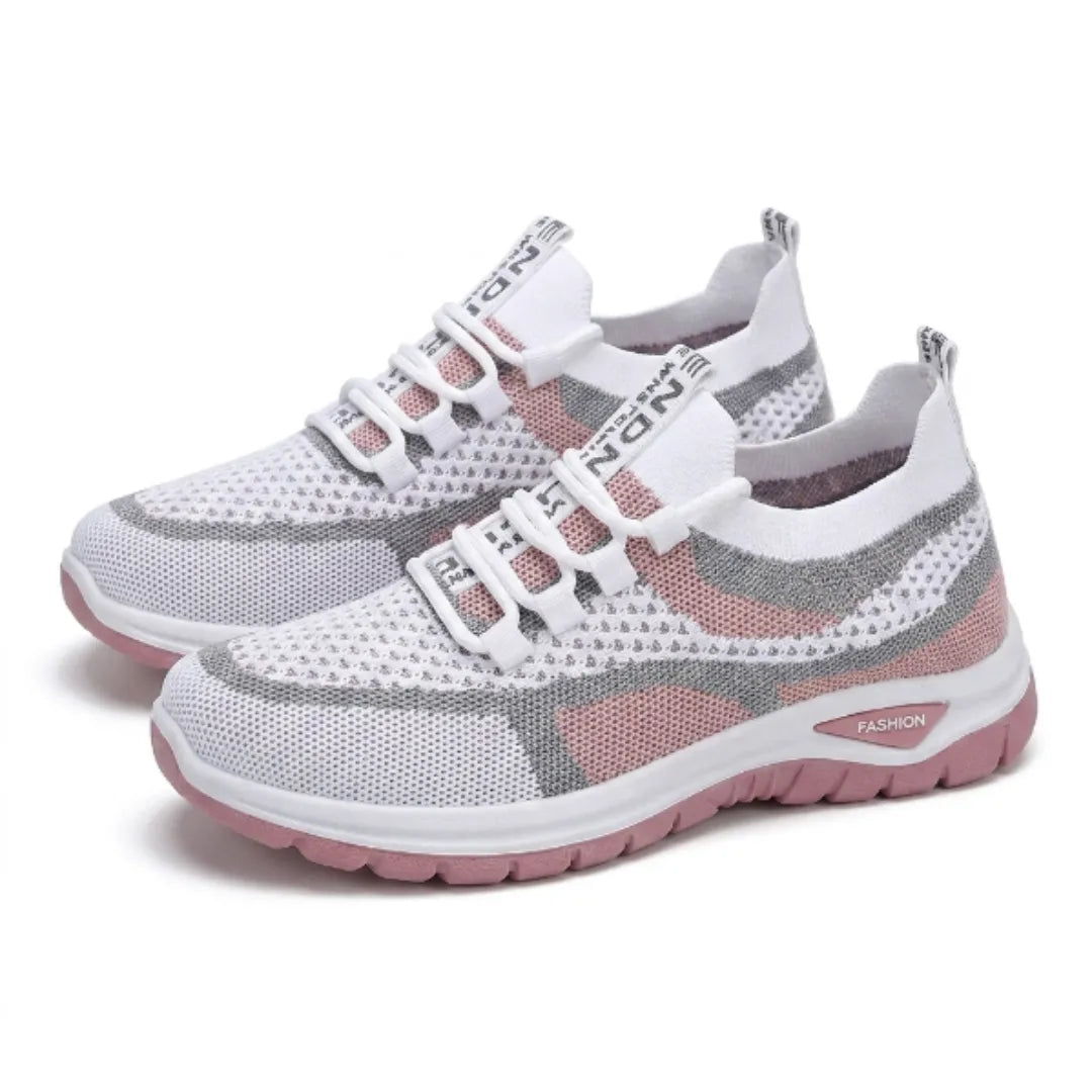 Women's Comfortable Casual Sneakers - Breathable Mesh, Wide Fit 25