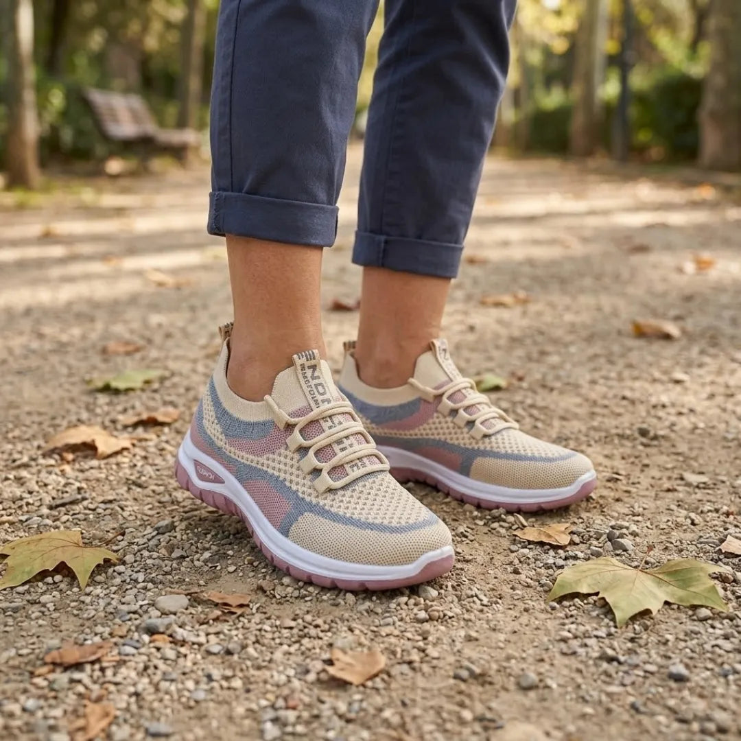 Women's Comfortable Casual Sneakers - Breathable Mesh, Wide Fit 29
