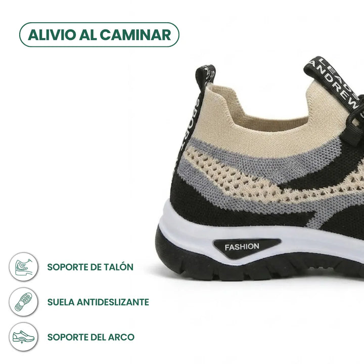 Women's Comfortable Casual Sneakers - Breathable Mesh, Wide Fit 40