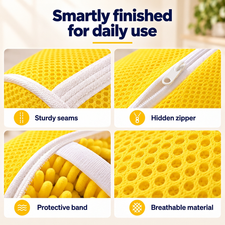 Shoe Washing Bag for the Washing Machine, Protects Sneakers and Reduces Banging 7