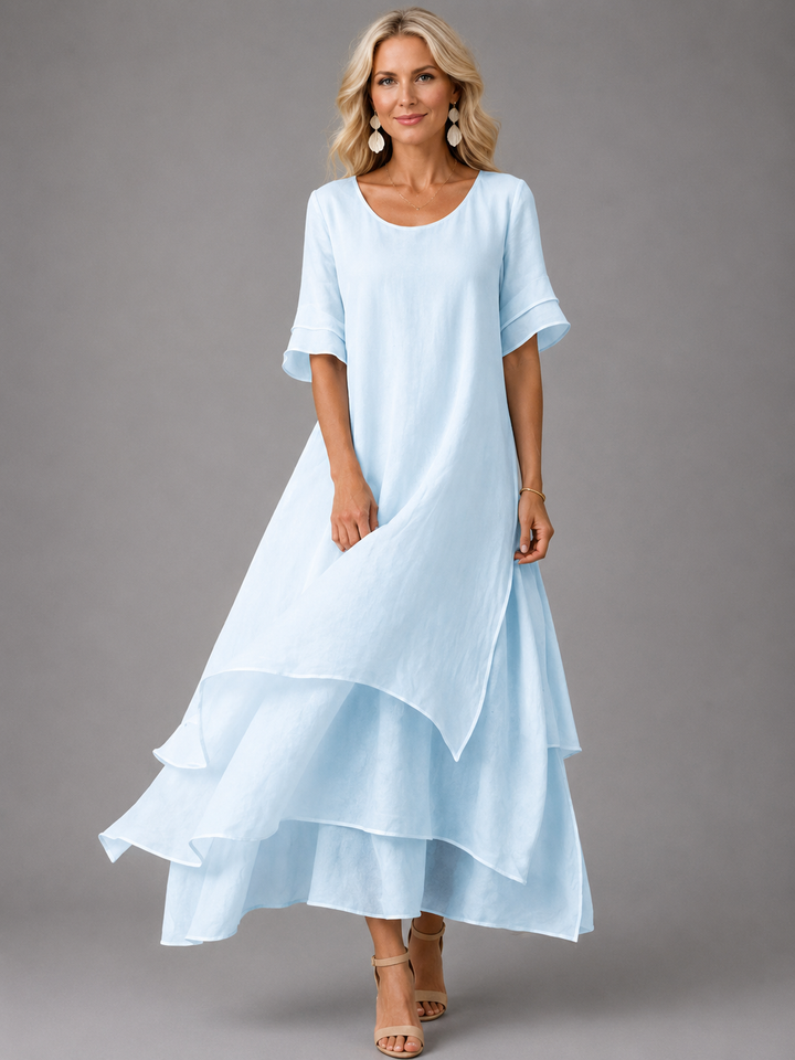 Flowing Tiered Ruffle Maxi Dress 3