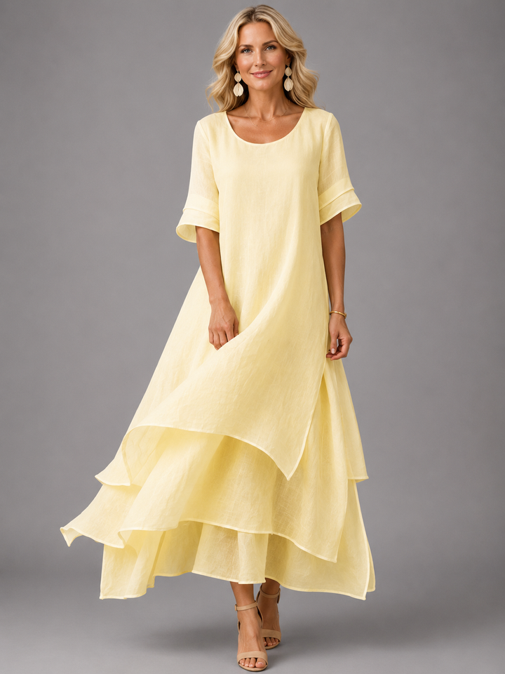 Flowing Tiered Ruffle Maxi Dress 4