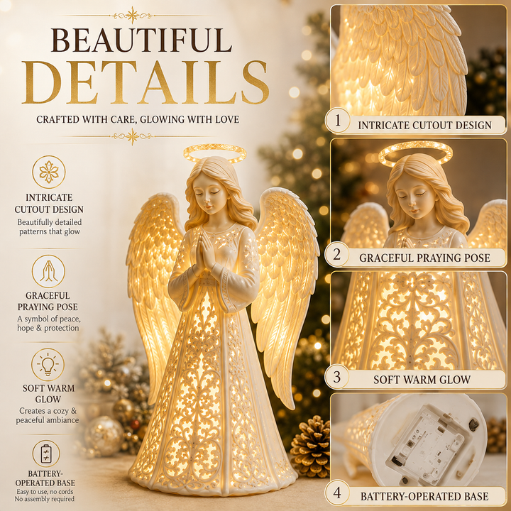 Christmas Angel Light – Warm Golden Glow for Hope and Love 5