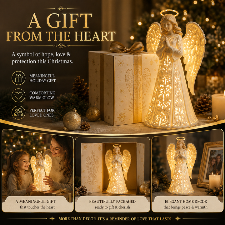 Christmas Angel Light – Warm Golden Glow for Hope and Love 3