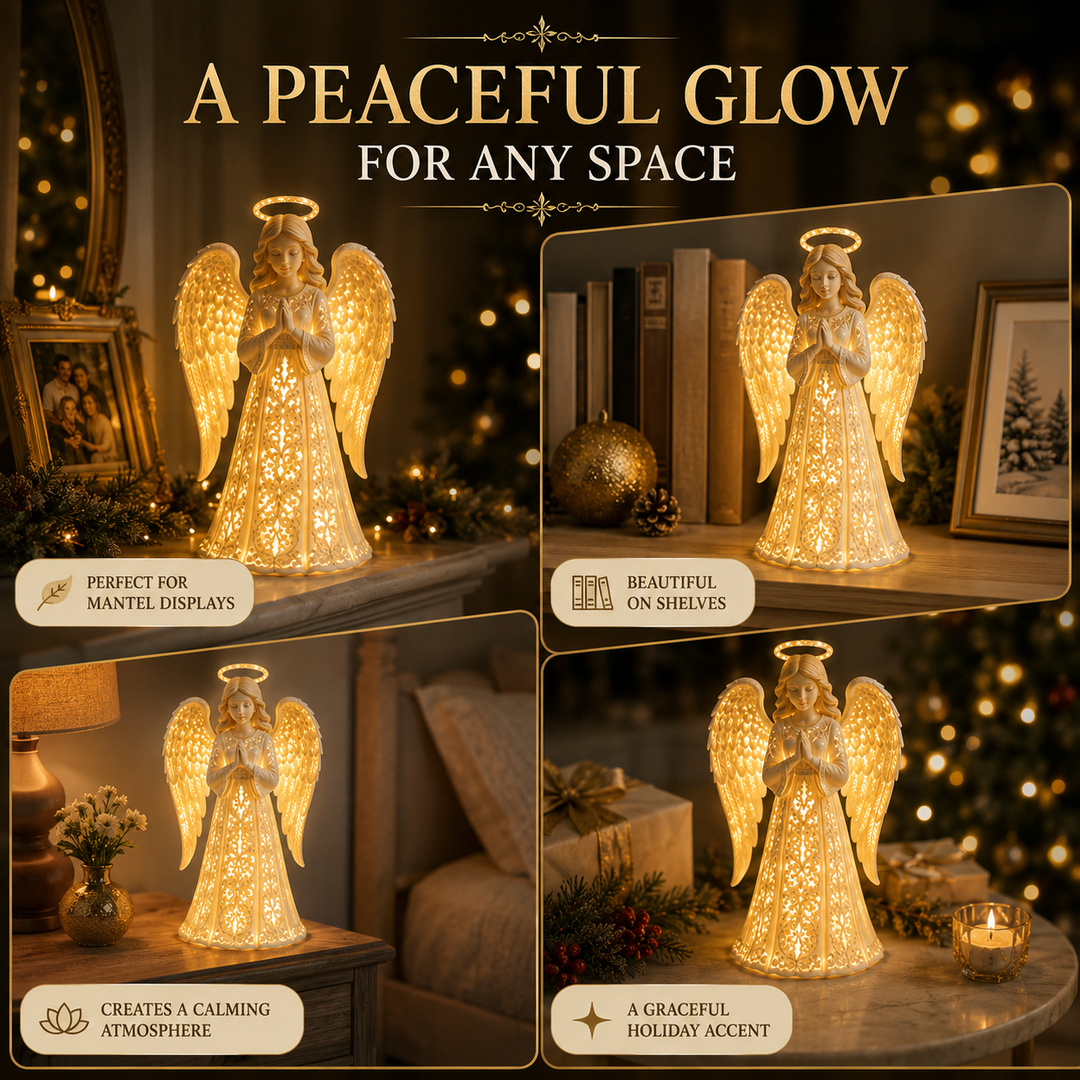 Christmas Angel Light – Warm Golden Glow for Hope and Love 6