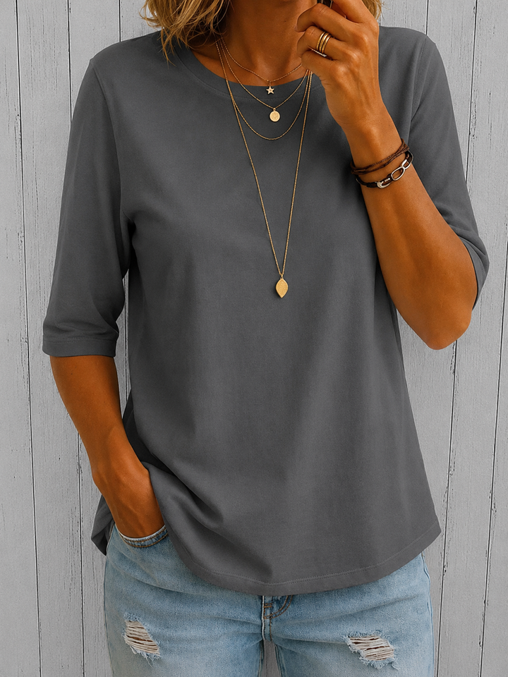 Relaxed Everyday Half-Sleeve Tee for Women 9