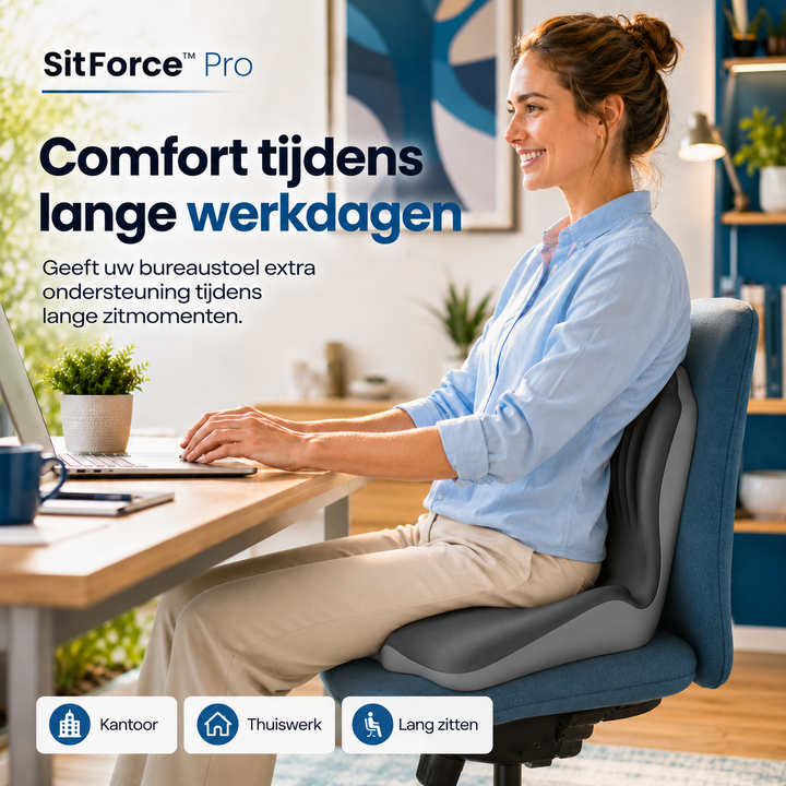 Ergonomic Seat Cushion with Back Support and Memory Foam for Long Sitting 8