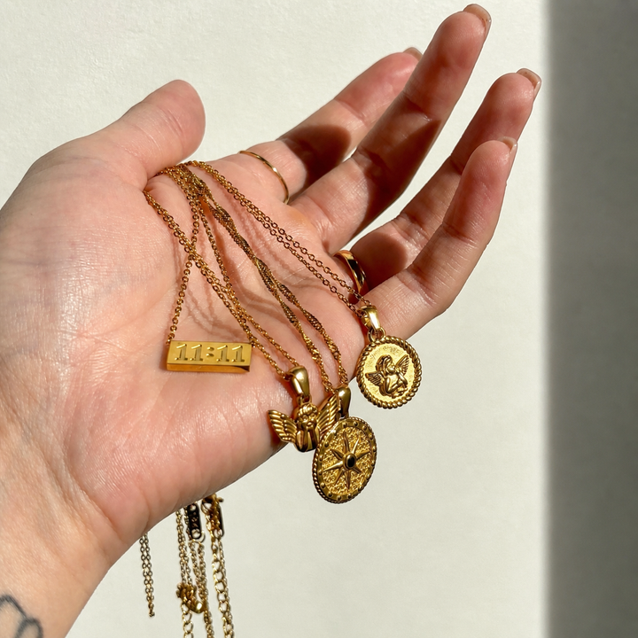 Gold Angel Necklace 3