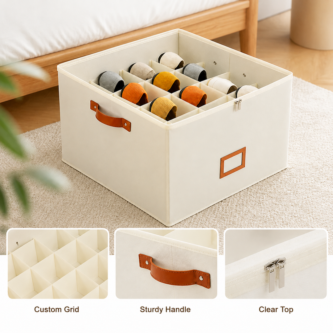Foldable Shoe Organizer — Breathable, Space-Saving Closet Storage 4