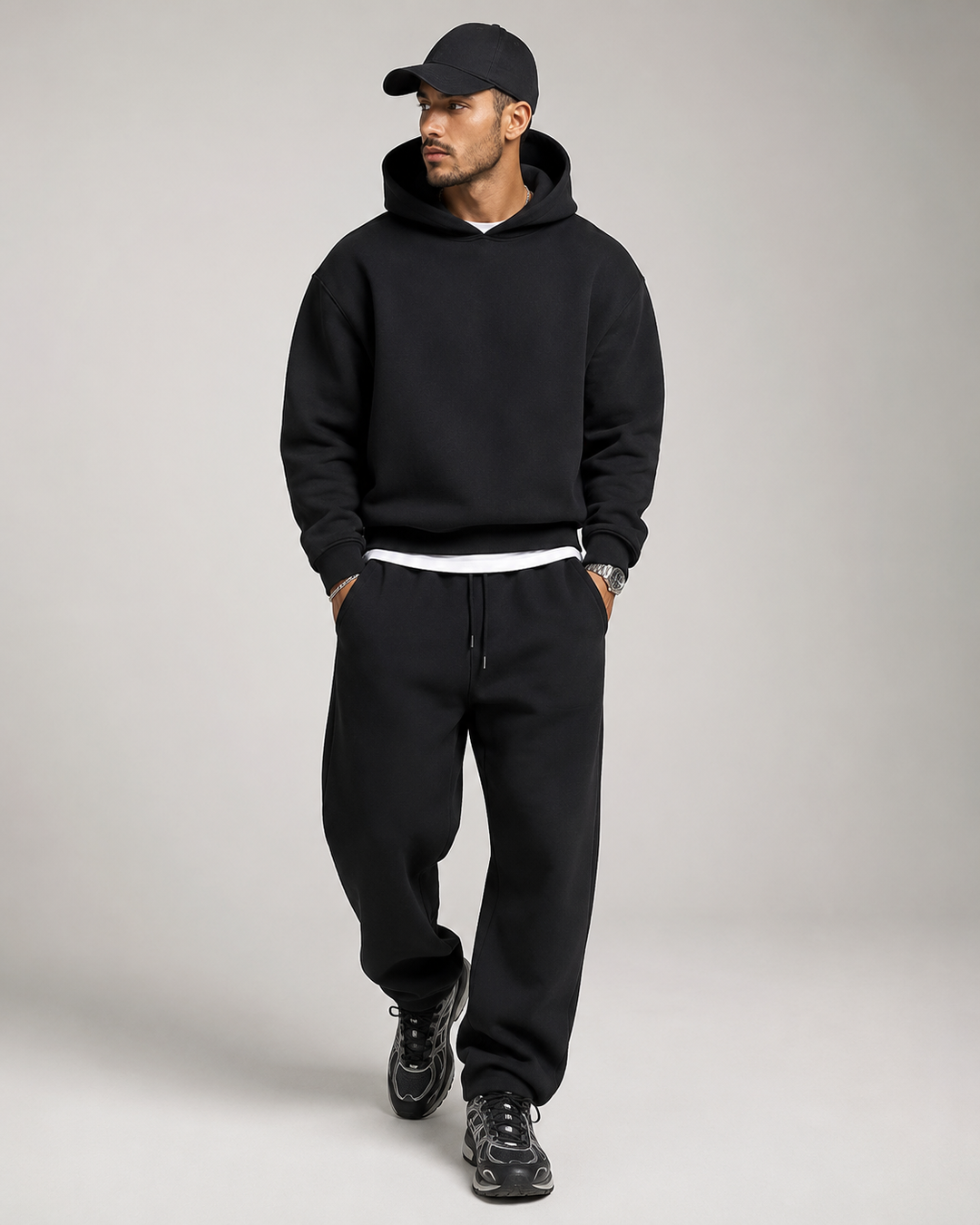 Men's Hoodie & Jogger Set - Soft Cotton Blend, Casual Fit 7