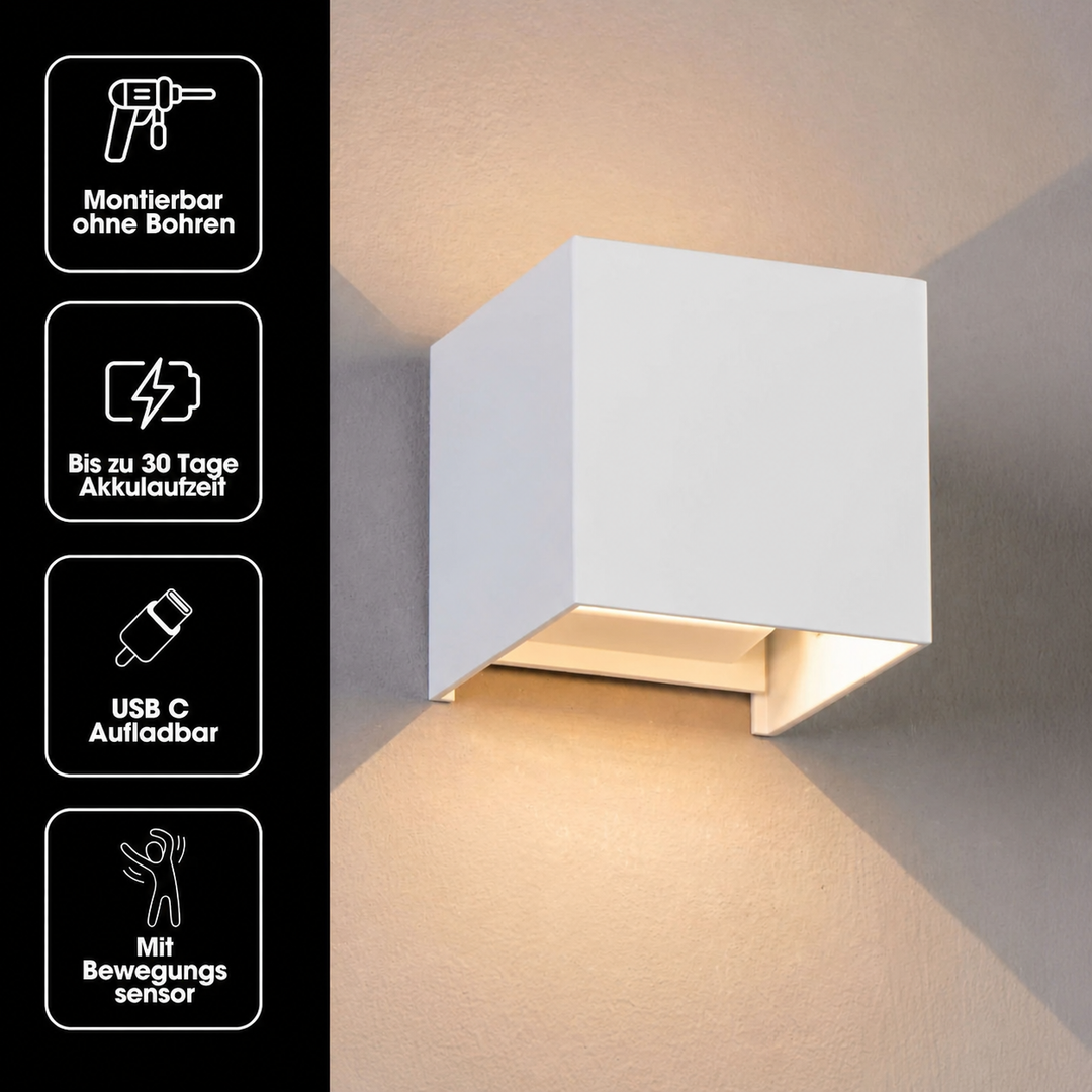 Nordic Design Rechargeable LED Wall Lamp with Motion Sensor 19