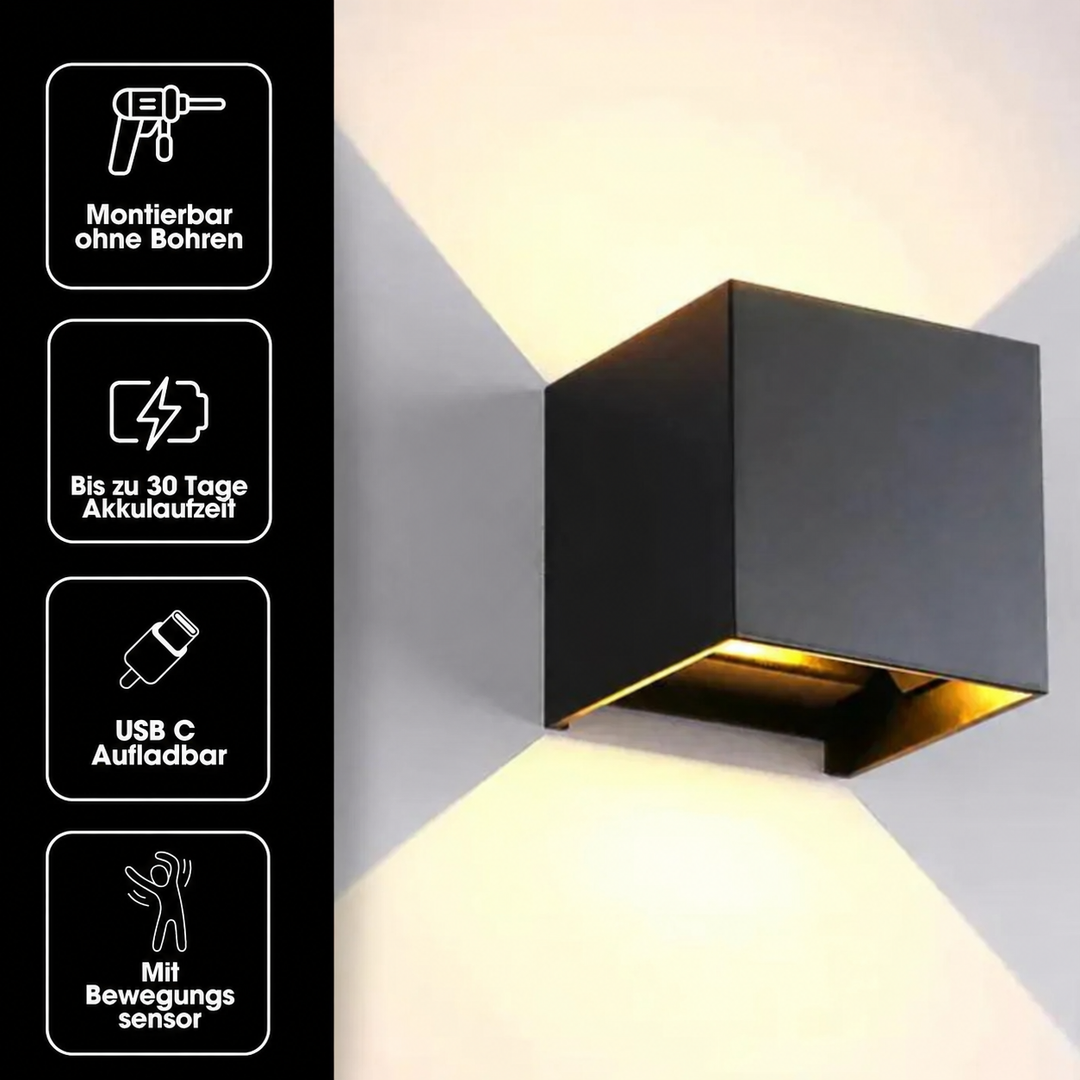 Nordic Design Rechargeable LED Wall Lamp with Motion Sensor 18