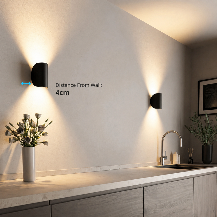 Adjustable Up-Down LED Wall Light, Warm Ambient Modern Sconce 14