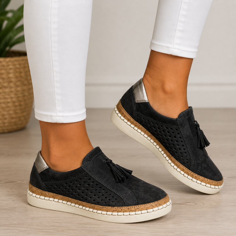 Orthopedic Comfort Suede Loafers with Cushioned Arch Support 2