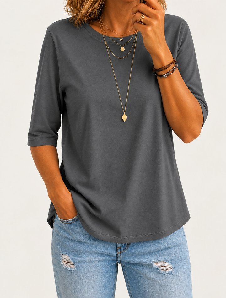 Relaxed Everyday Half-Sleeve Tee for Women 1