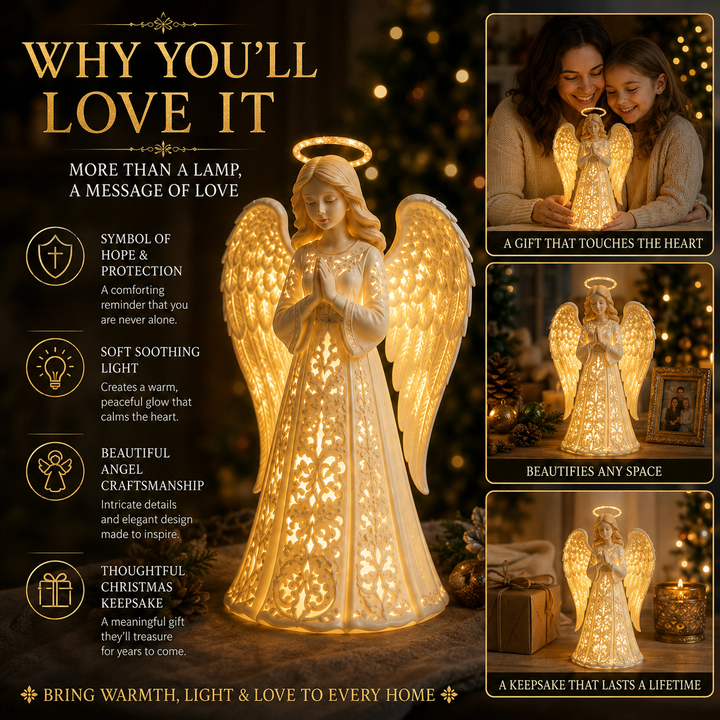 Christmas Angel Light – Warm Golden Glow for Hope and Love 2