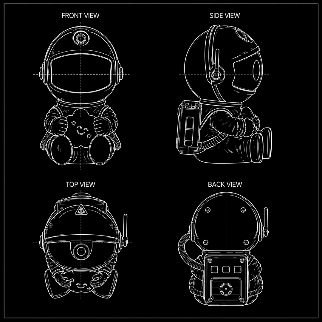 Astronaut Galaxy Projector 16