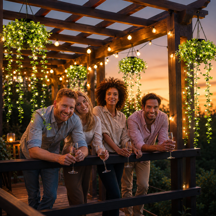 Solar Ivy String Lights for Garden Decor 3