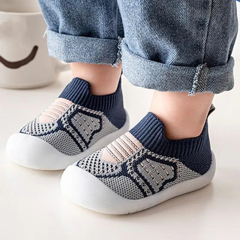 Baby Shoes with Snug Elastic Fit, Non-Slip Soles, Breathable Mesh, Ages 0-4 14