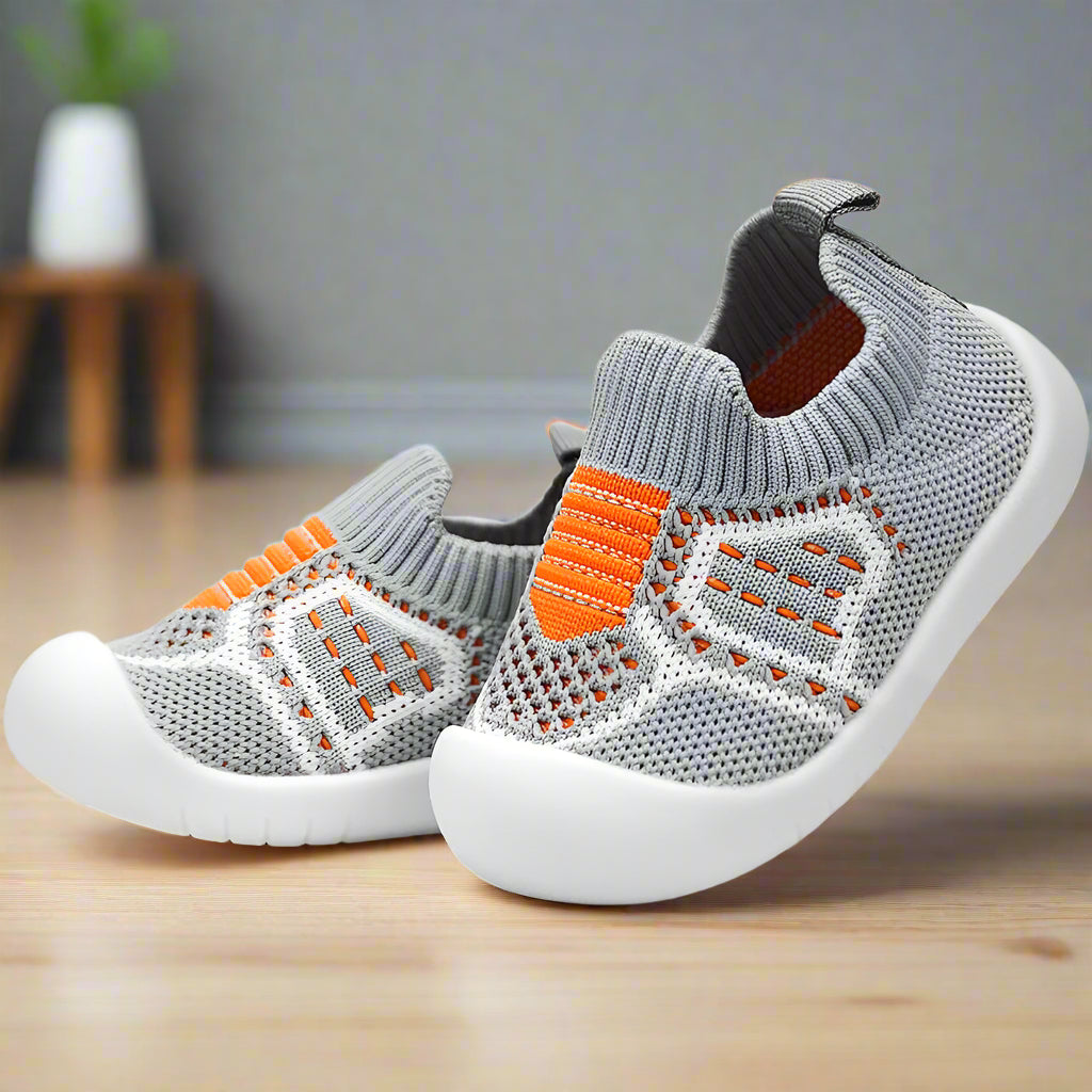 Baby Shoes with Snug Elastic Fit, Non-Slip Soles, Breathable Mesh, Ages 0-4 16