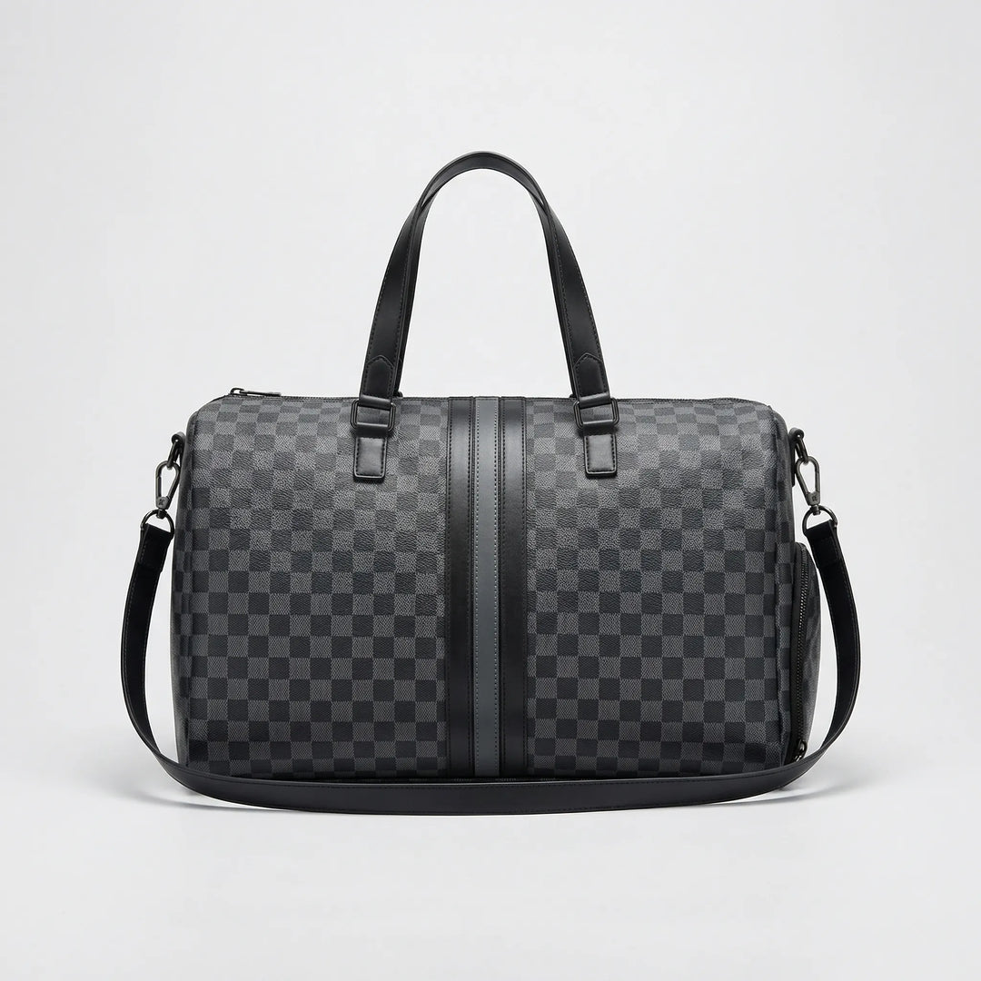Checkerboard Pattern Travel Bag - Voyax