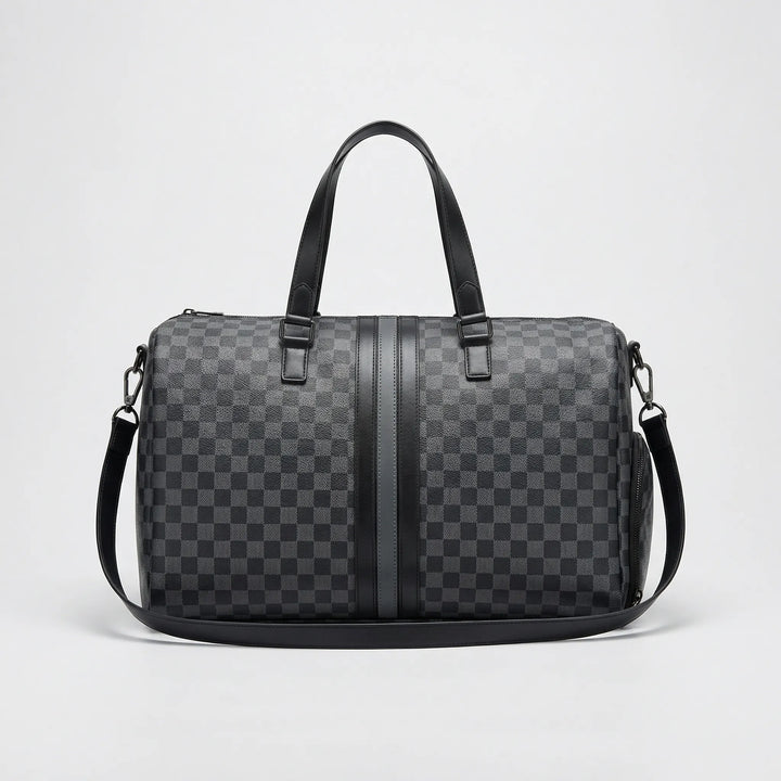Checkerboard Pattern Travel Bag - Voyax