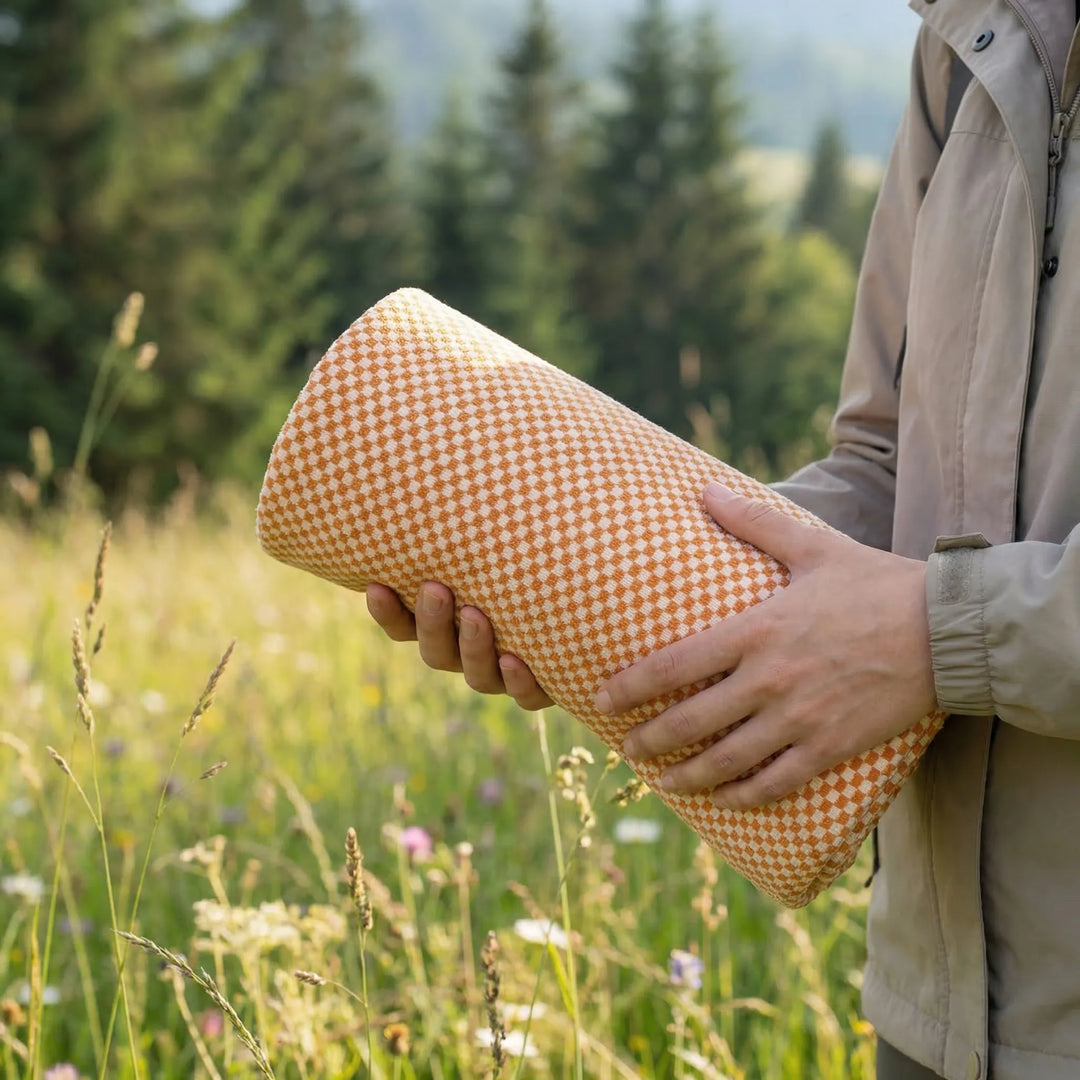 Checkered Patterned Travel Towel - Aeroloom